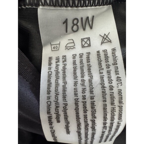 Plus Size Swim dress One Piece Swimsuit Tummy Control Swim black Skirt size 18W - Picture 11 of 14